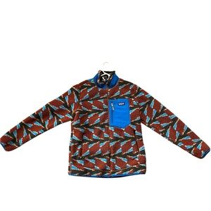 Patagonia Vintage Multicolor Fleece with Blue Accent
